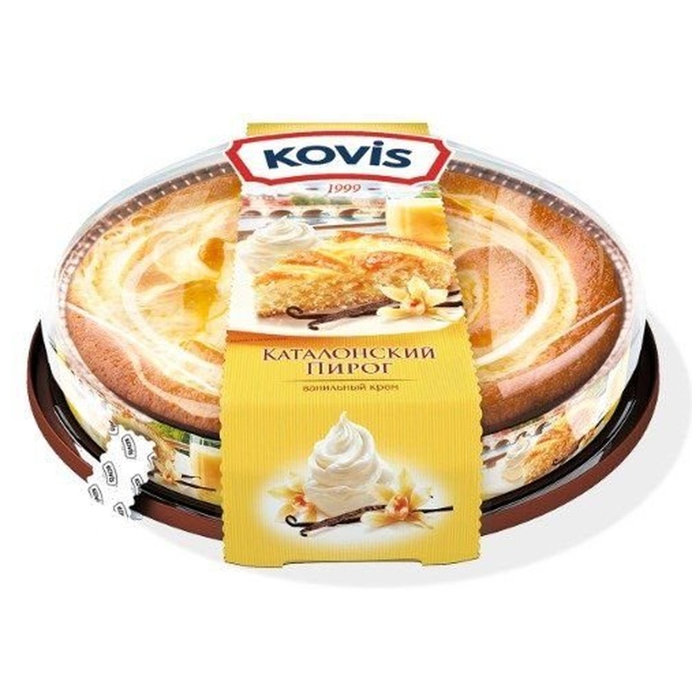 Пирог Каталонский Beker House бисквитный с ванилью, 400 гр 