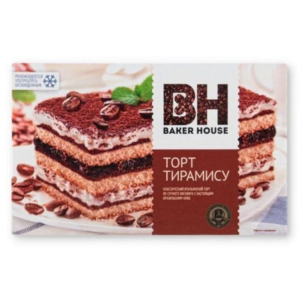 Торт Baker House Тирамису бисквитный 350г