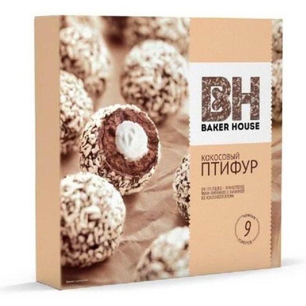 Пирожное Baker House "Птифур кокосовый", 225 гр