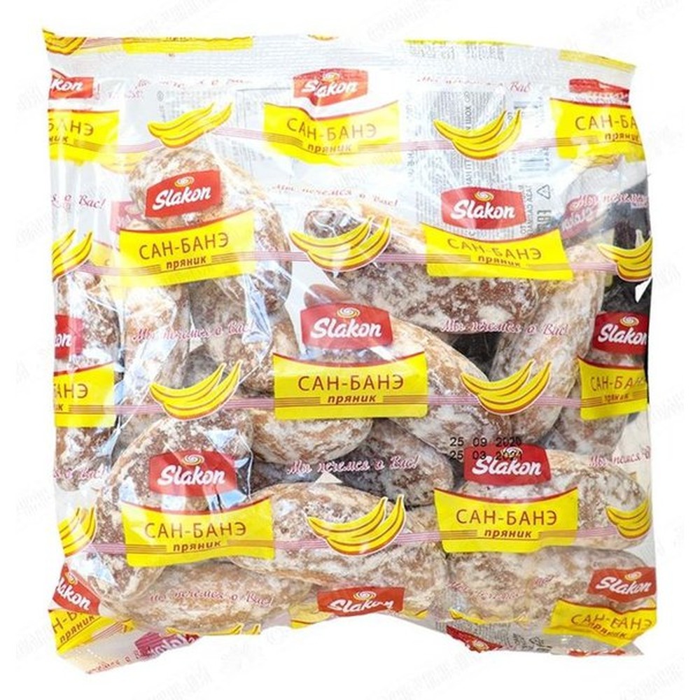 Пряники Slakon cан-банэ банановый вкус 450 г