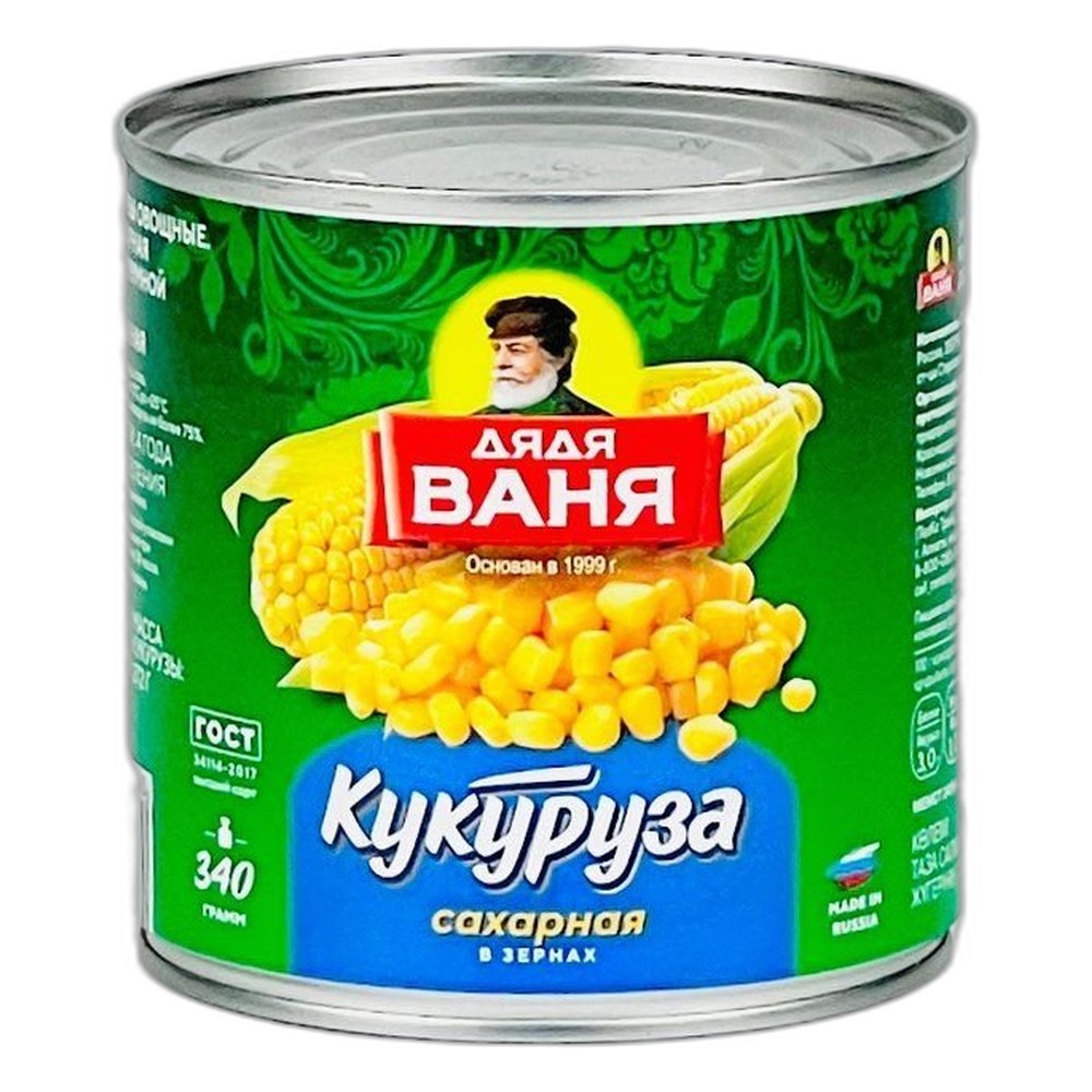 340Г КУКУРУЗА СЛАДКАЯ ДЯДЯ ВАНЯ