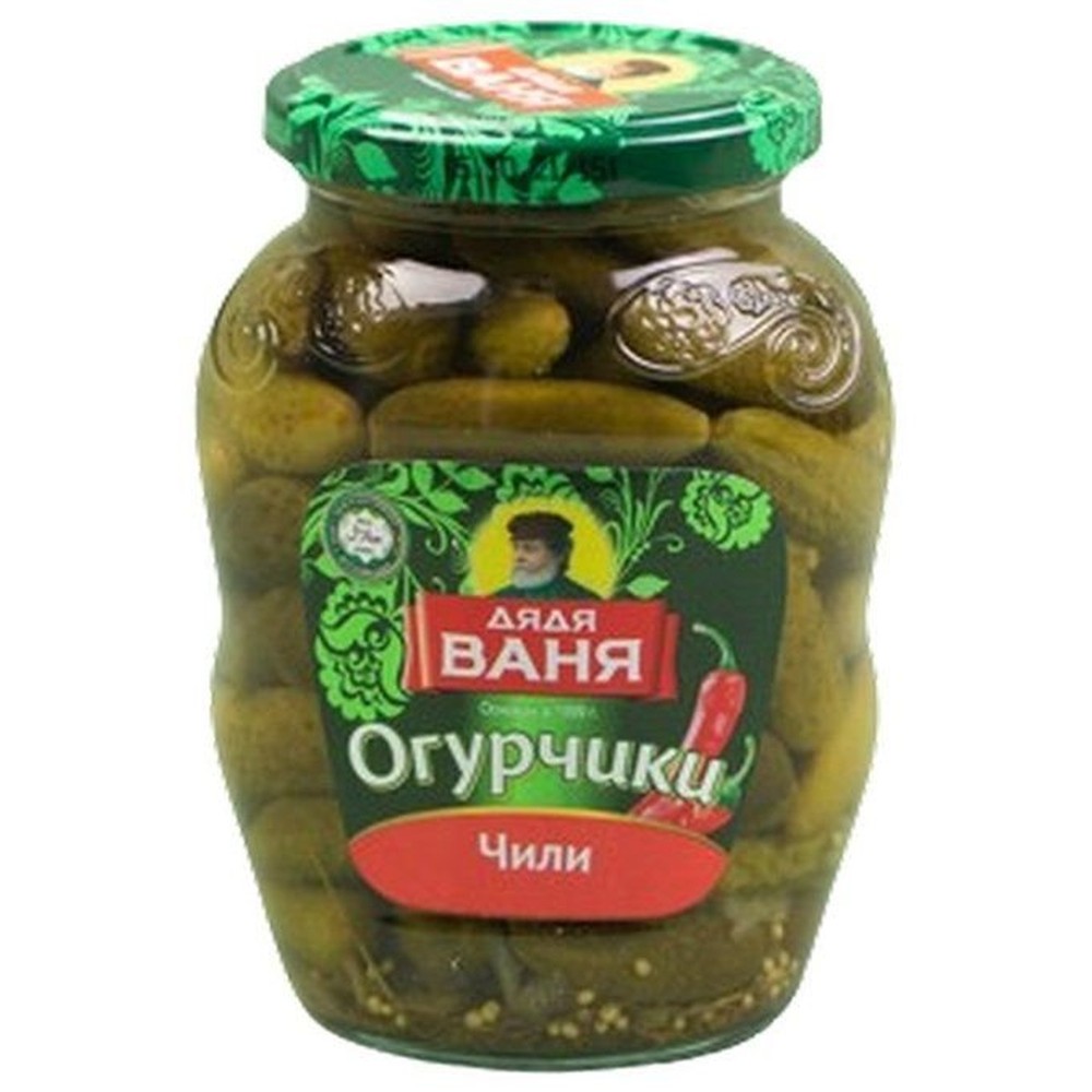 Дядя Ваня Огурчики  корниш Чили  350 мл.