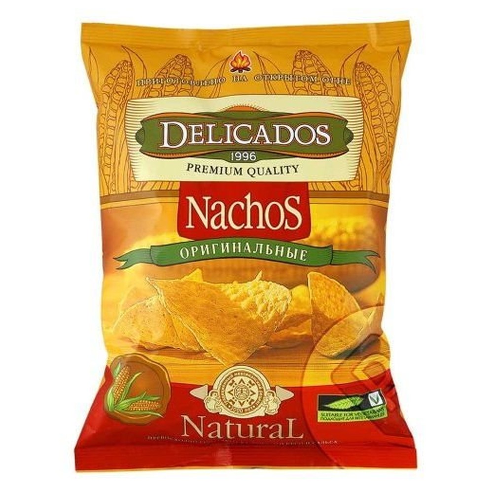 Чипсы DELICADOS Nachos кукурузные оригинальные, 150 г