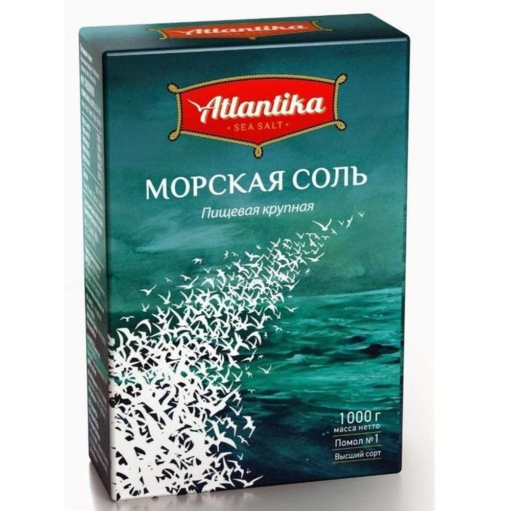 Atlantika соль морская крупная 1000 г.