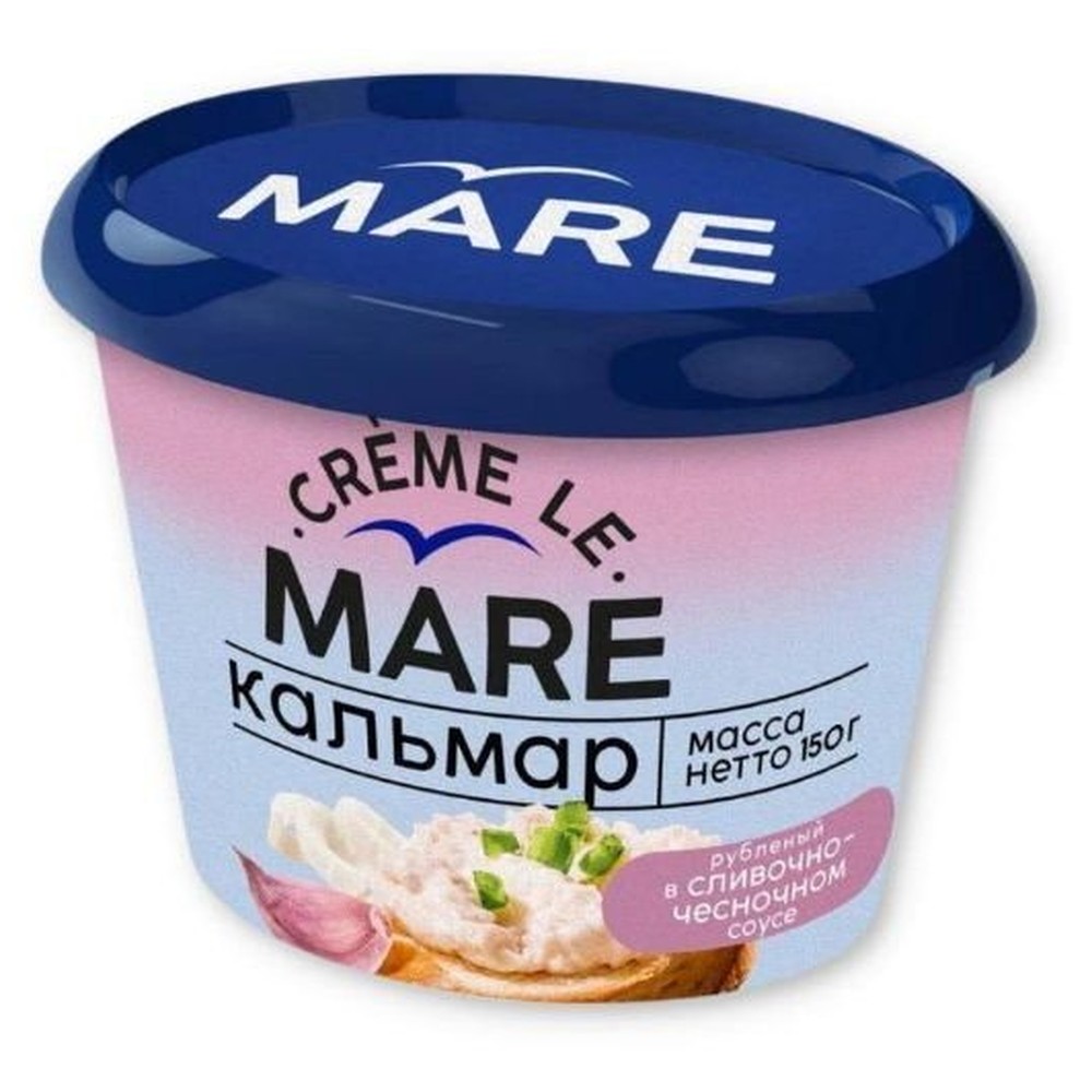 Кальмар рубленый в сливочно-чесночном соусе, 150 гр