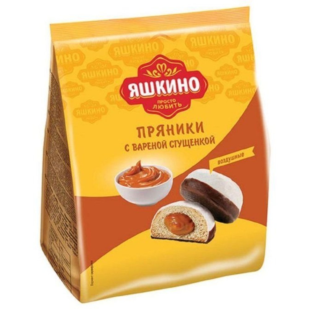 Пряники Яшкино с вареной сгущенкой, 350г
