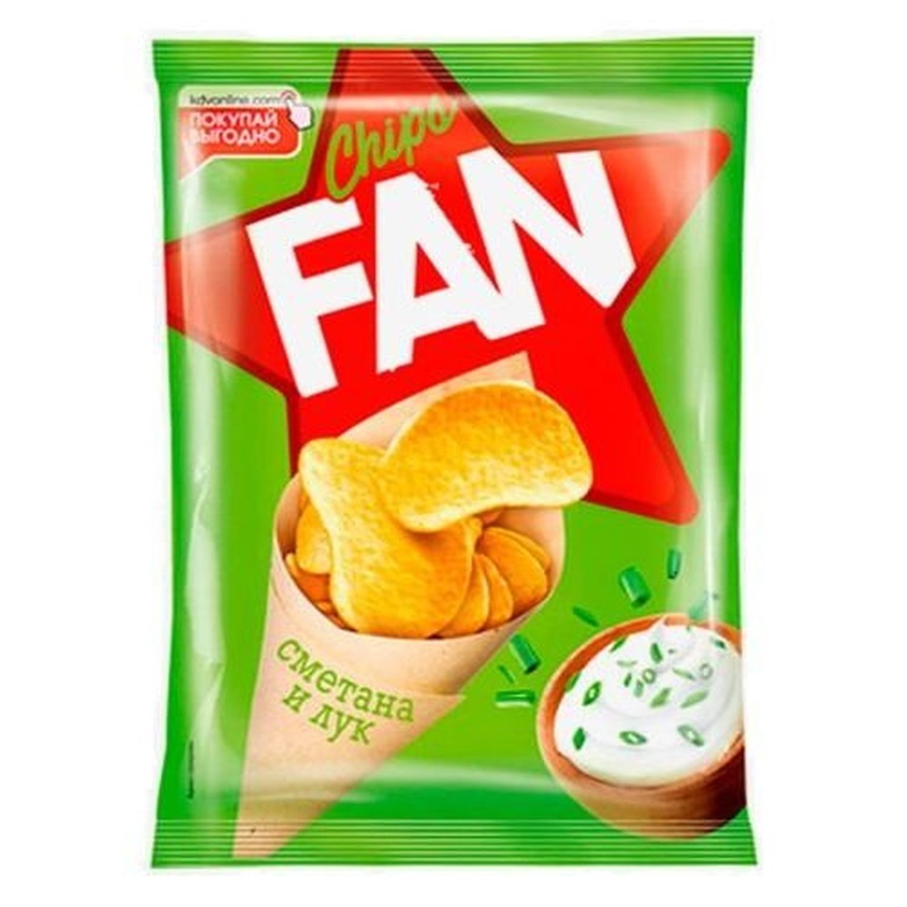 65Г ЧИПСЫ FAN СМЕТАНA ЛУК