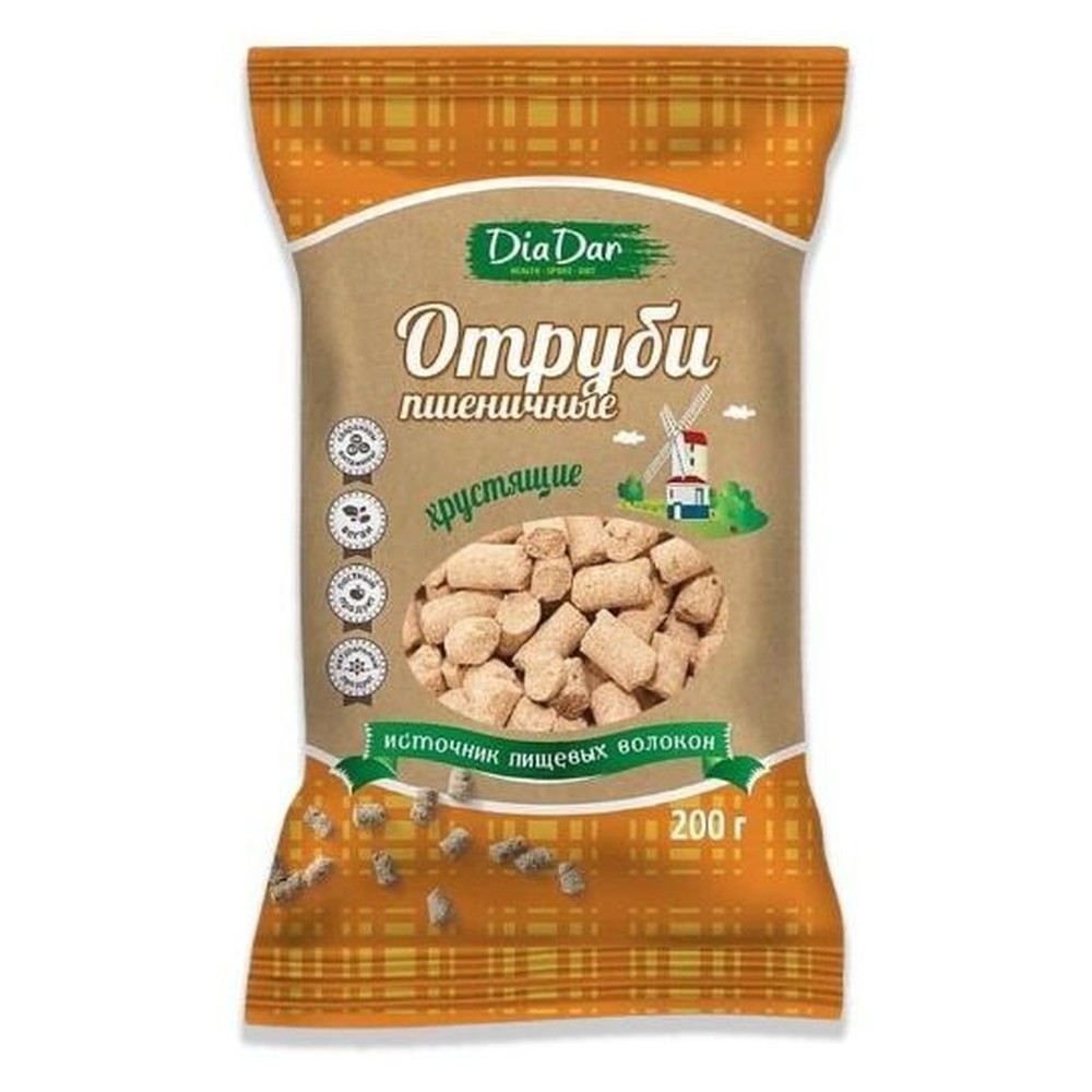 Отруби Диадар Пшеничные 200гр