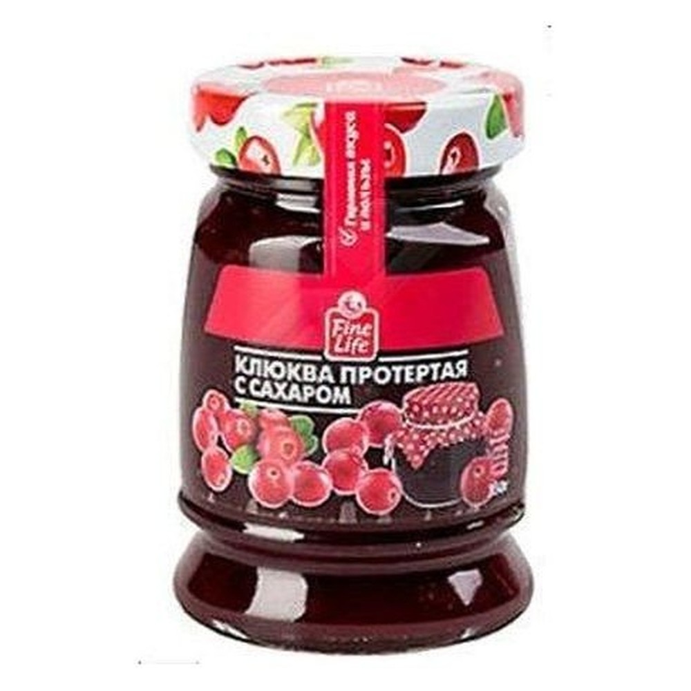 Клюква протертая с сахаром Fine Life 350 г