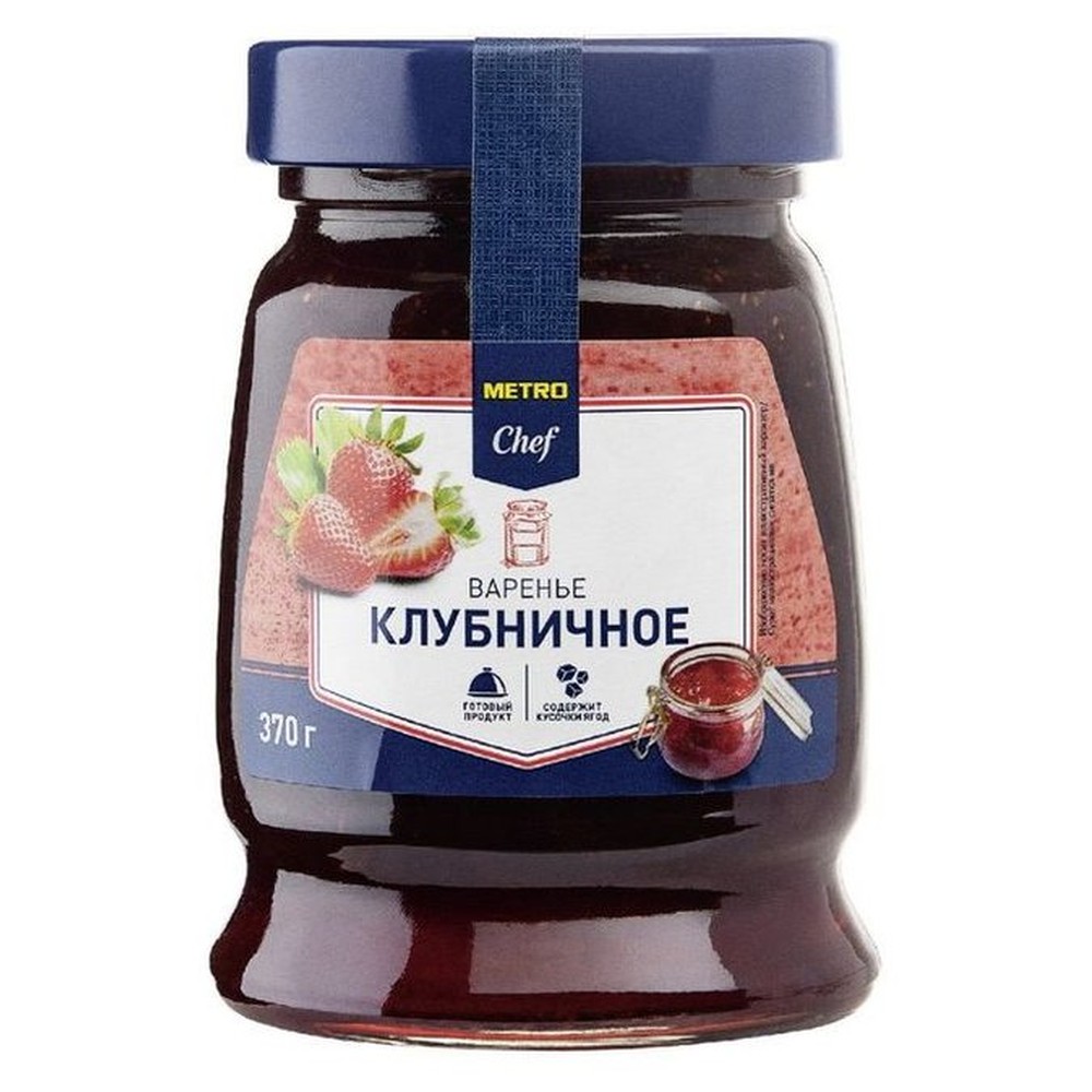 Варенье домашнее десертное клубника Metro Chef, 370 г