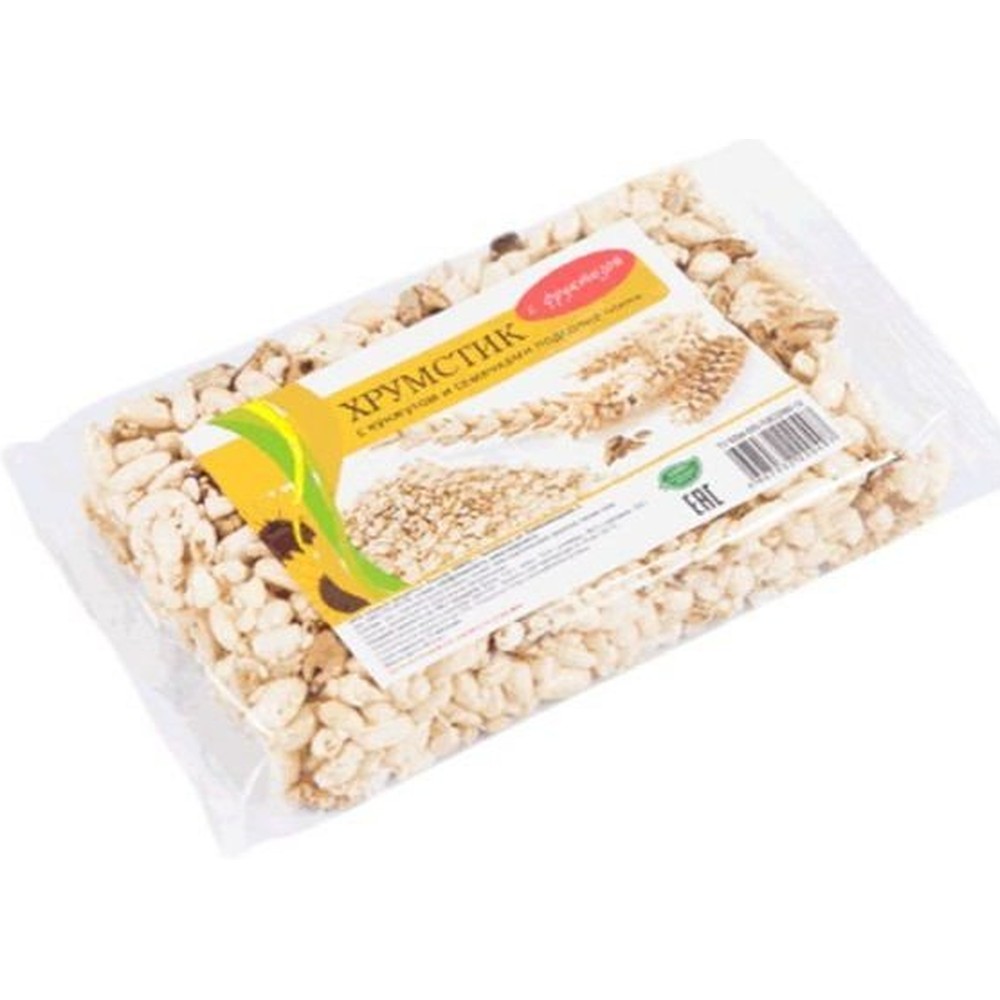 Батончик "Хрумстик" с семенами кунжута  и подсолнечника, 45 гр 