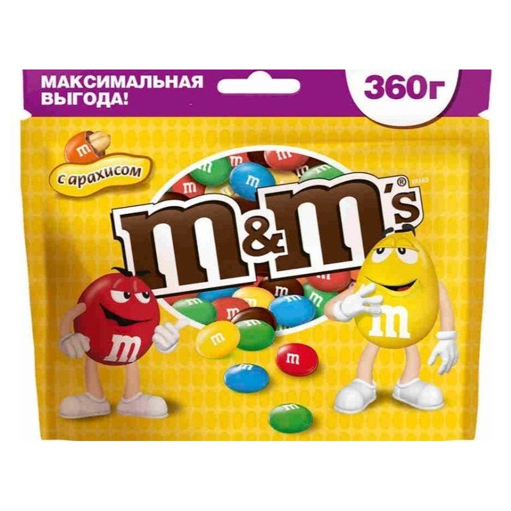 360Г ДРАЖЕ M&MS С АРАХИСОМ