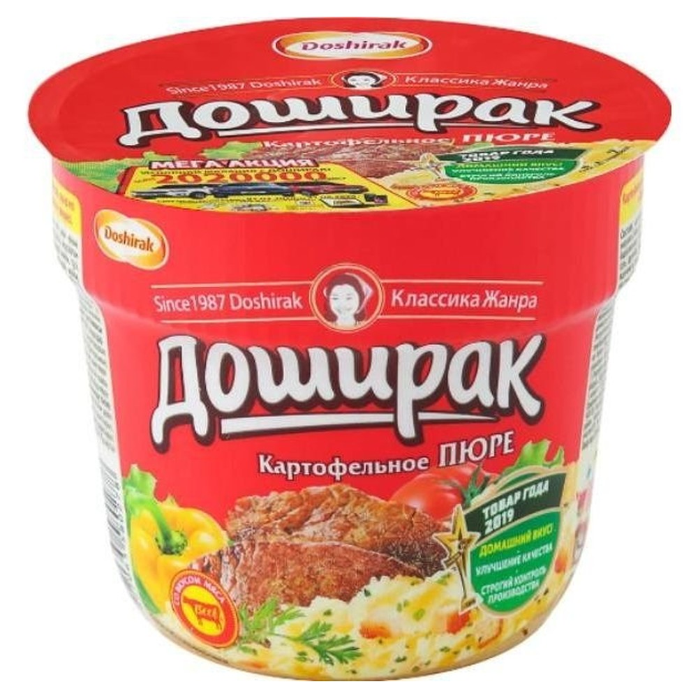 Картофельное пюре Доширак вкус мяса 40