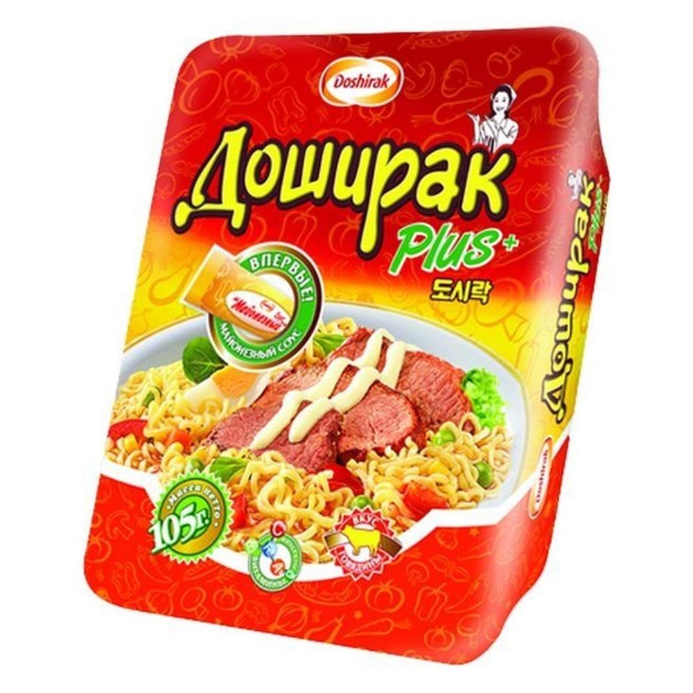 Доширак Плюс лапша Говядина 105 г.