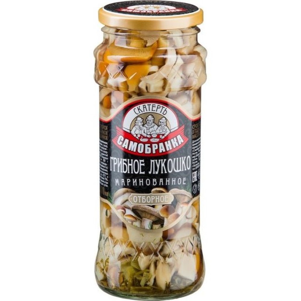 Грибы маринованные Скатерть-Самобранка грибное лукошко 370 мл
