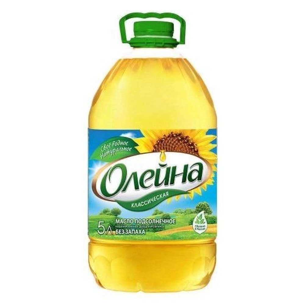 Масло подcолнечное Олейна рафинированное 5 л