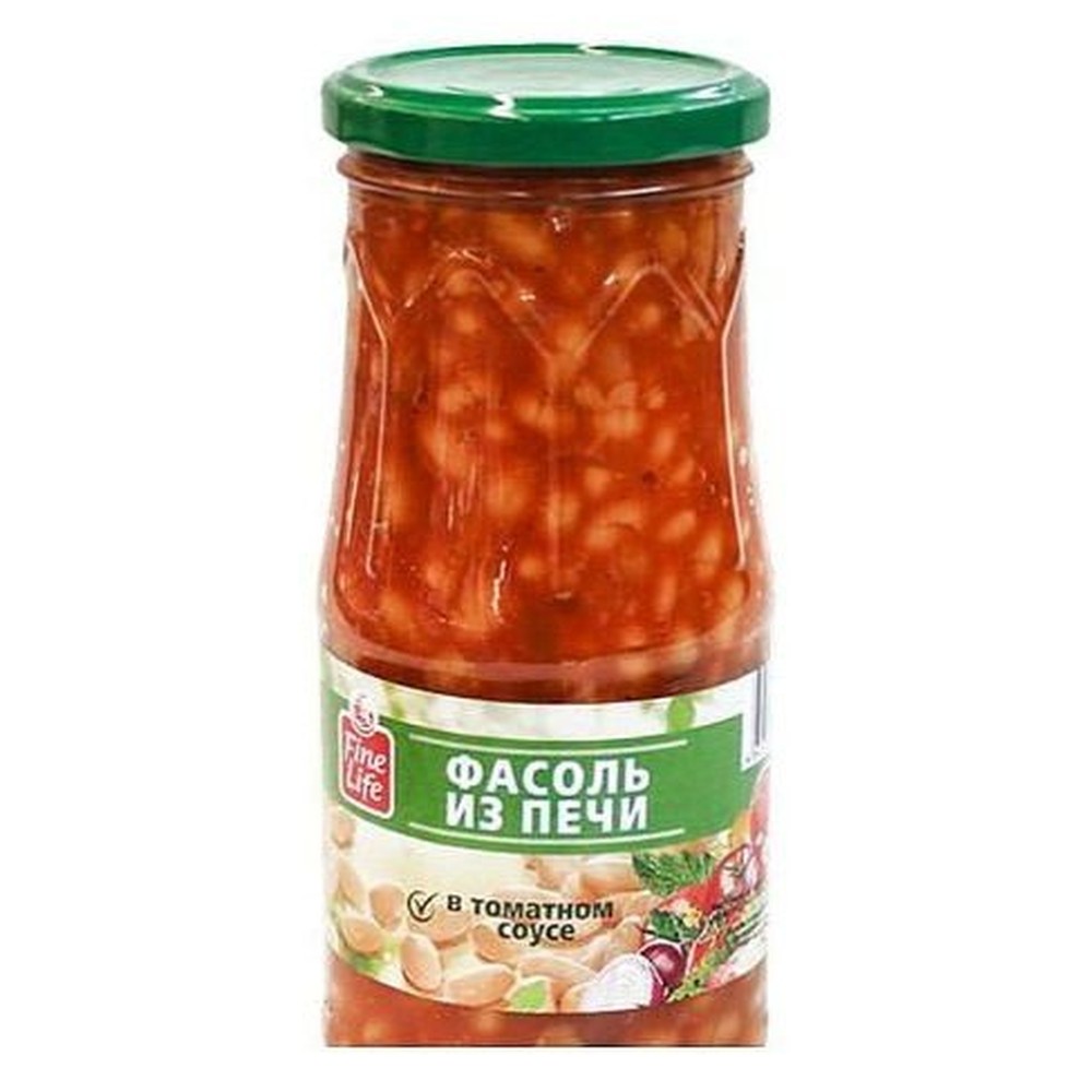Фасоль белая Fine Life из печи в томатном соусе 530 г