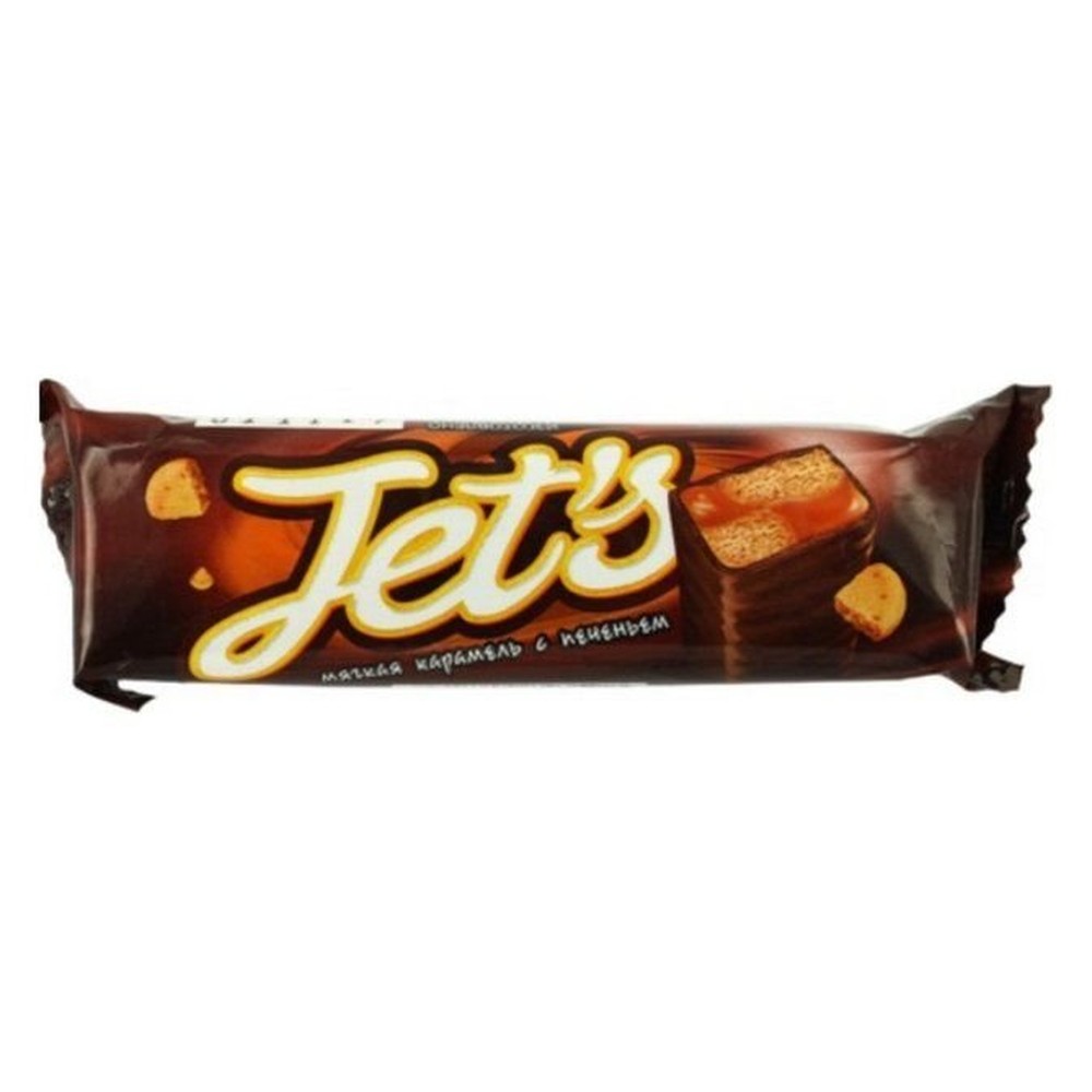Батончик Jet's карамель с печеньем 42 г