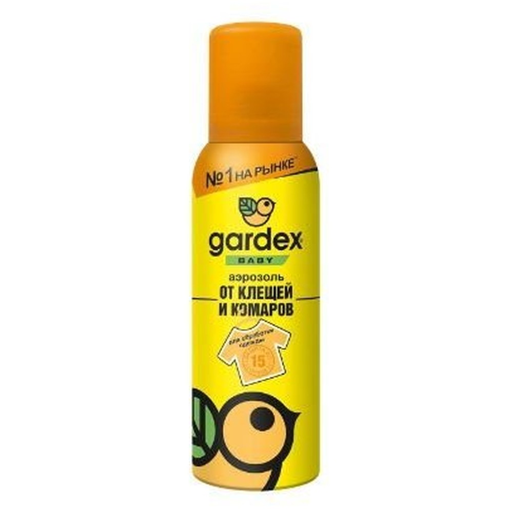 Аэрозоль от клещей и комаров Gardex baby на одежду 100 мл