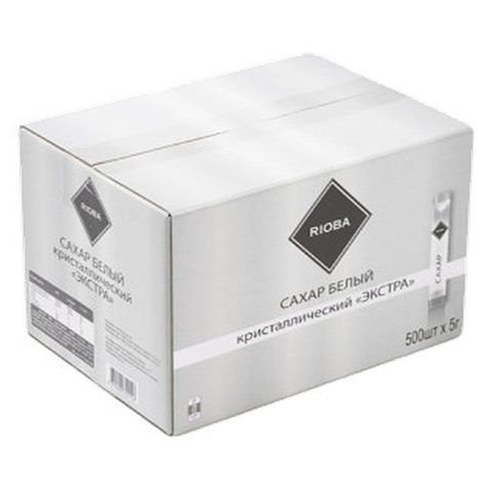 Сахар белый RIOBA в стиках, 5 г