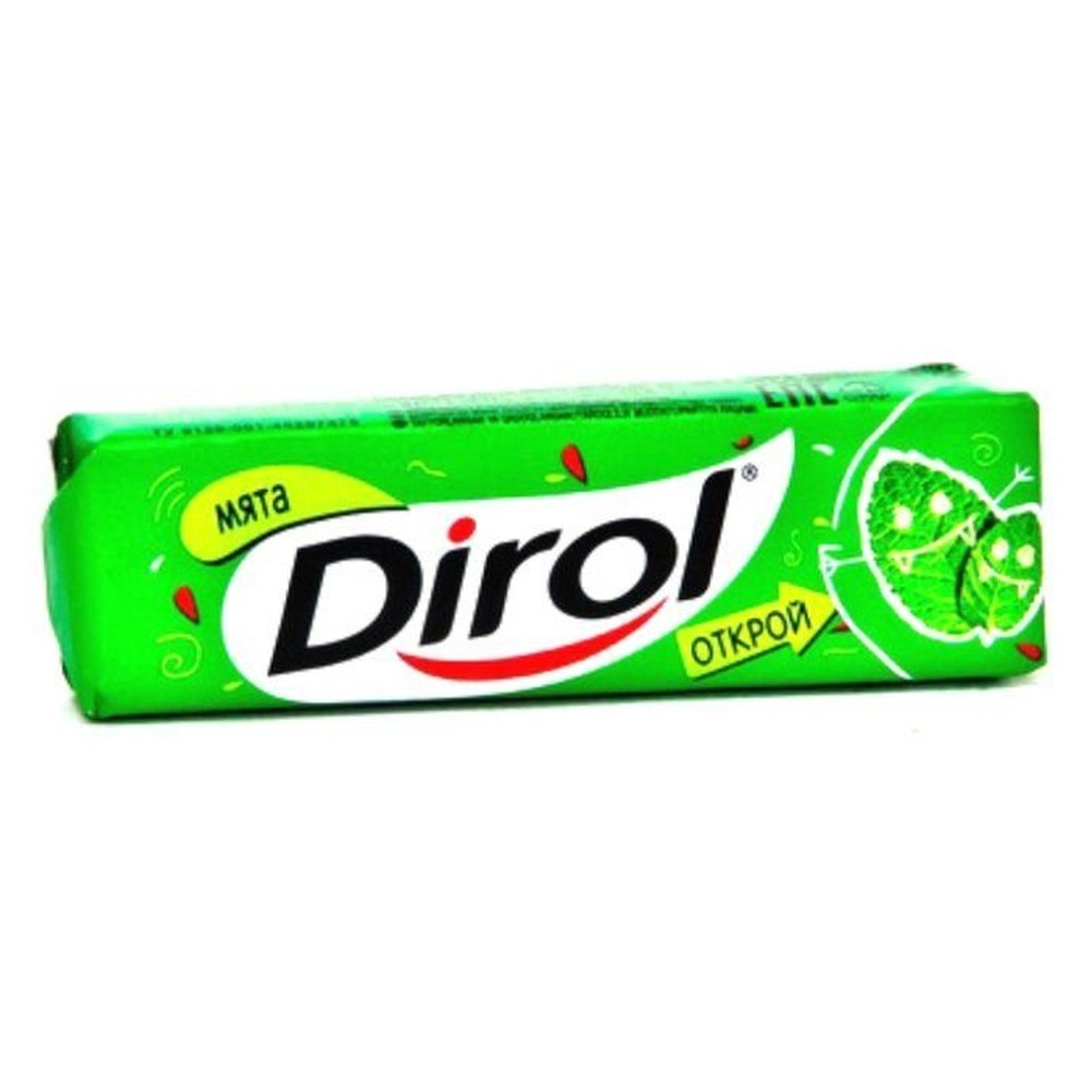 DIROL| жевательная  резинка  без сахара "МЯТА"