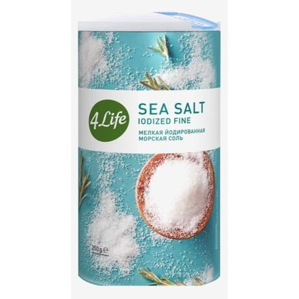 Соль 4LIFE мелкая йодированная морская 250 г