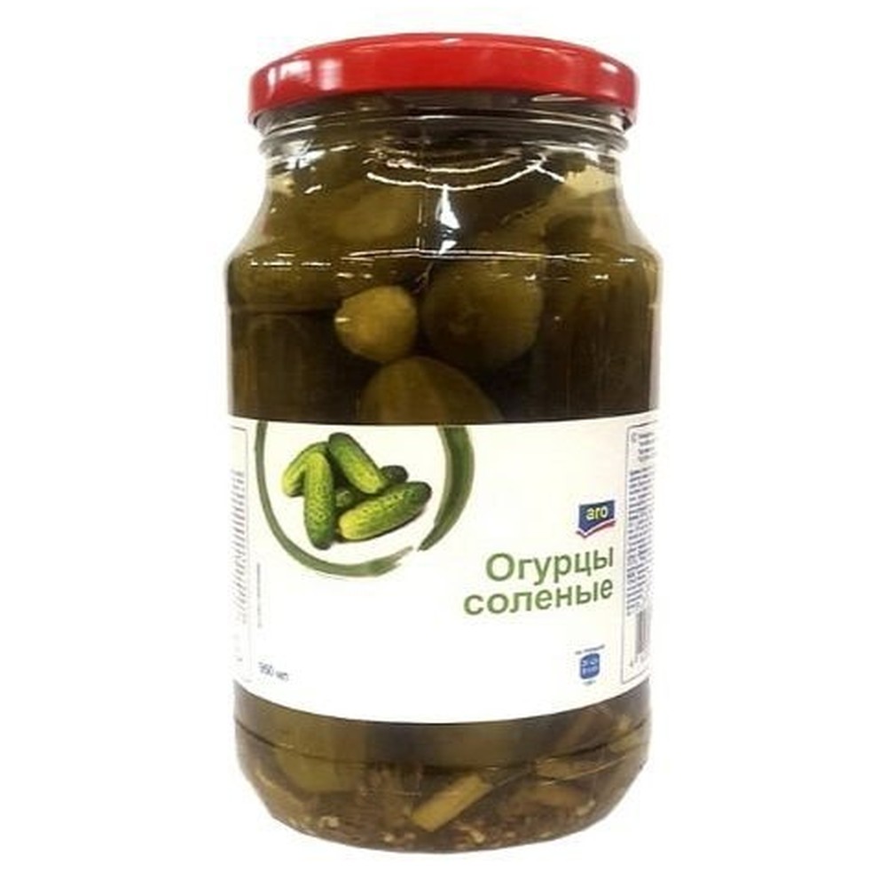 950МЛ ОГУРЦЫ СОЛЕНЫЕ ARO