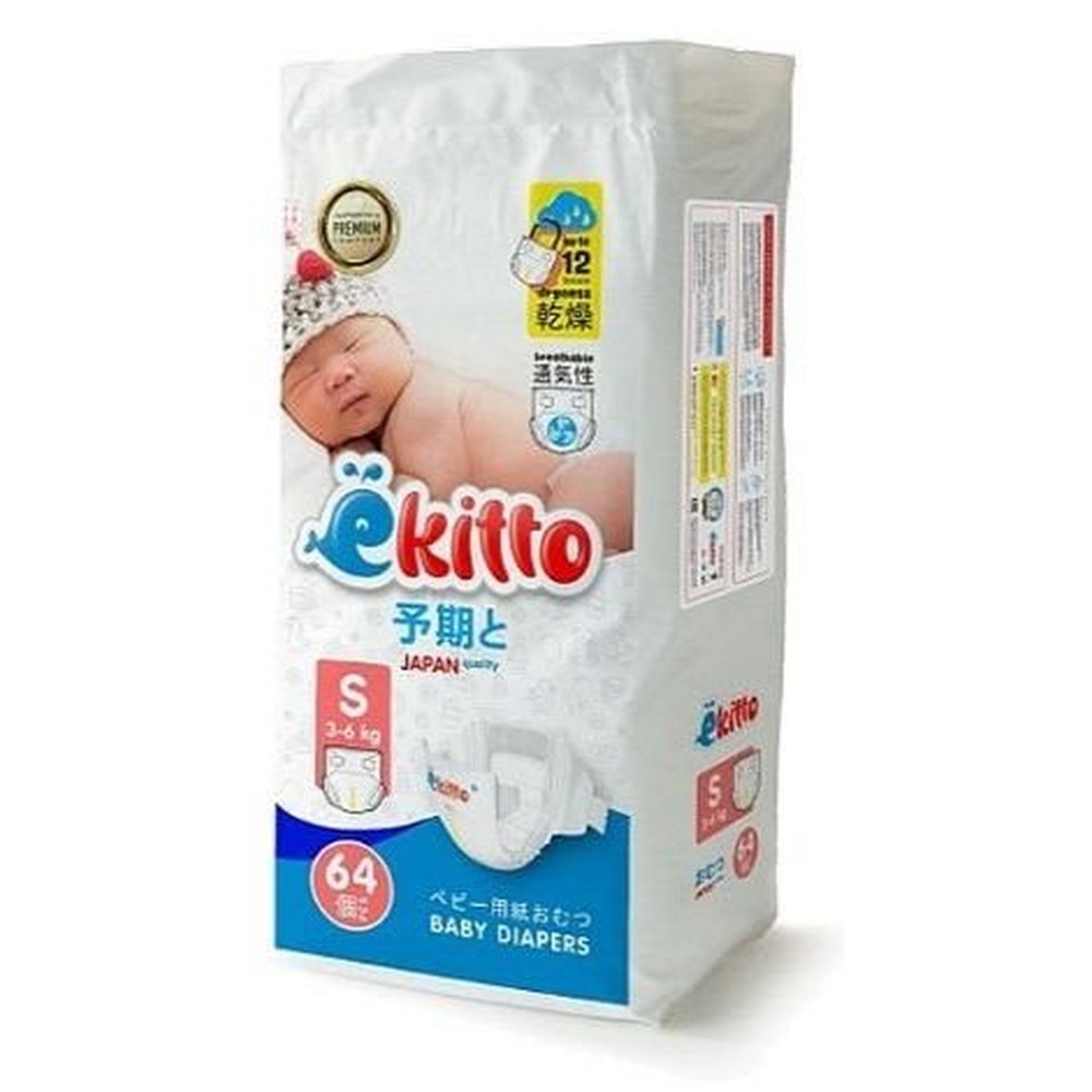 ПОДГУЗНИКИ EKITTO PREMIUM S64 3-6КГ