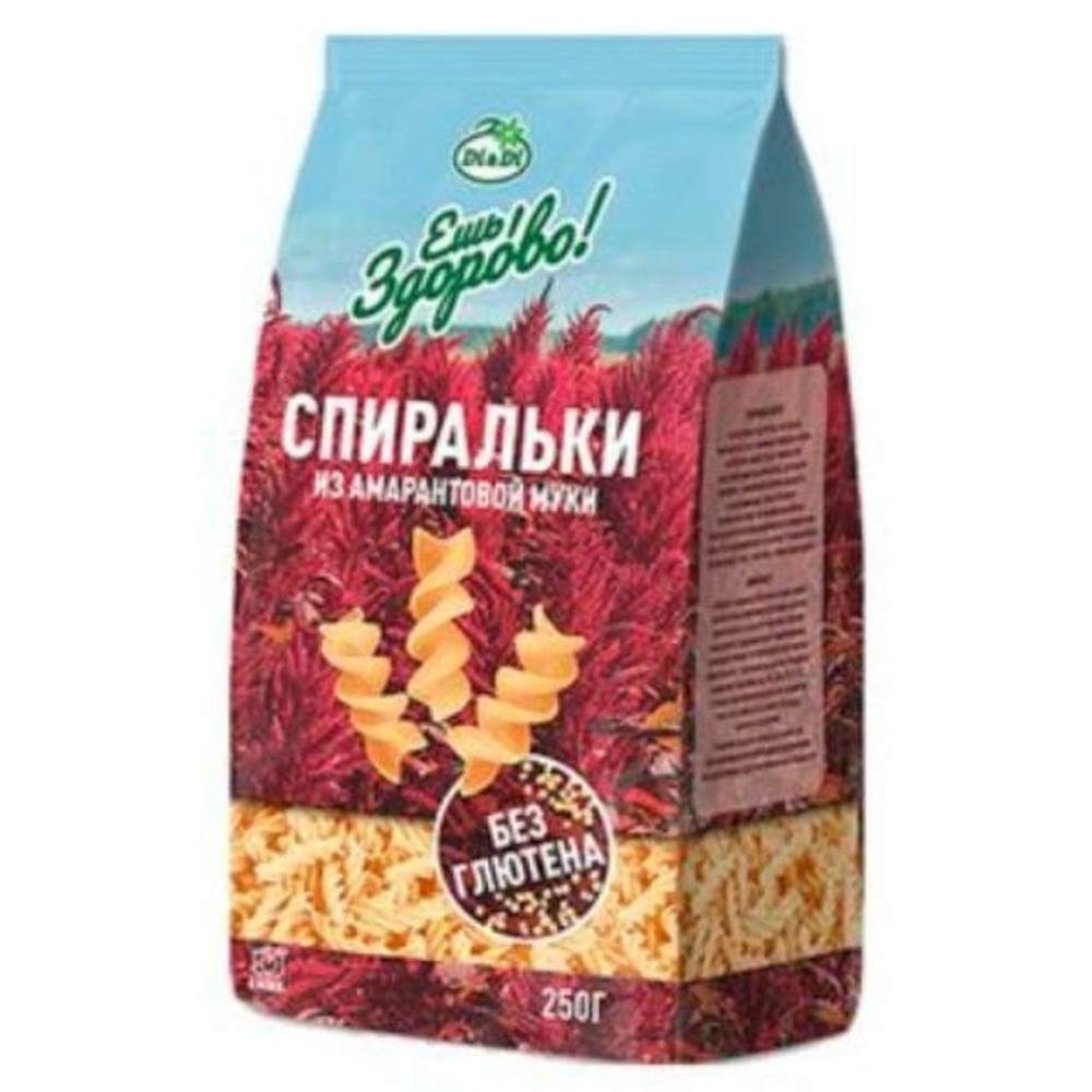 Макароны Ешь здорово спиральки из амарантовой муки без глютена 250 г