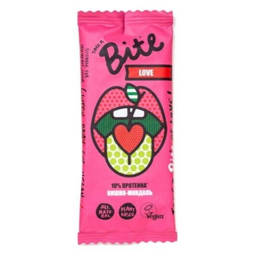 Батончик Bite Love Вишня миндаль 45г
