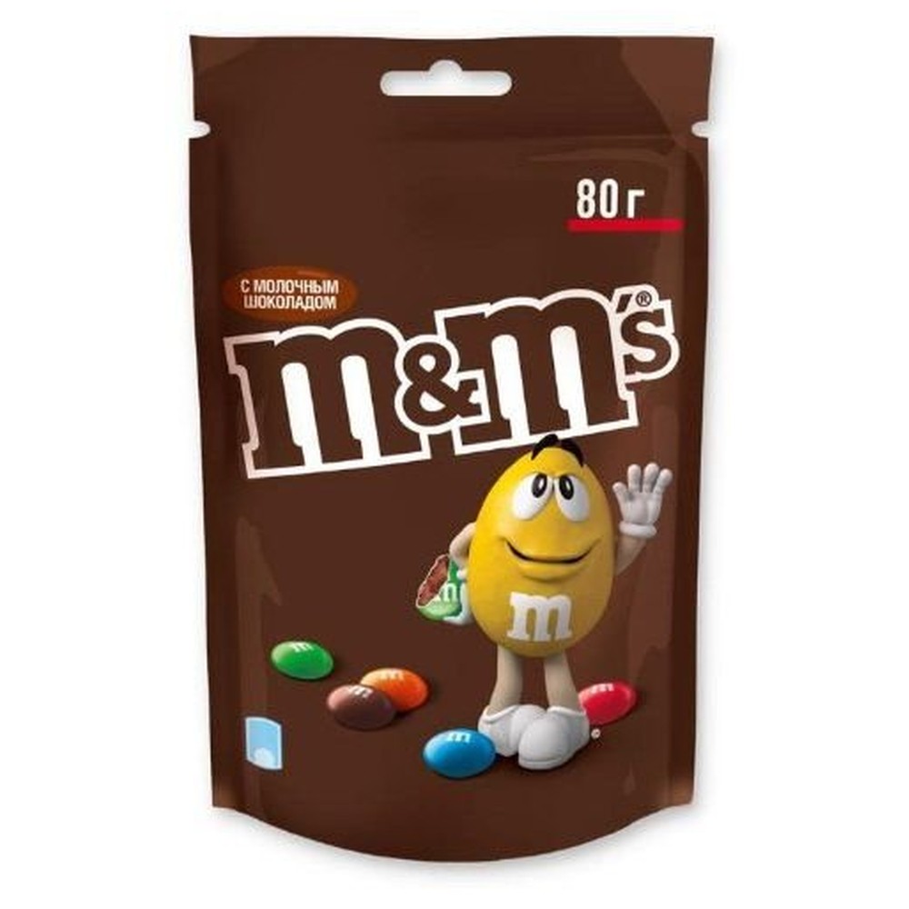 M&M's драже c молочным шоколадом, 80г
