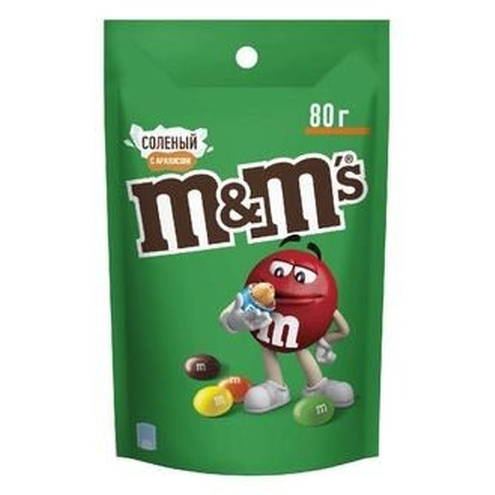 80Г ДРАЖЕ АРАХИС СОЛЕН M&MS