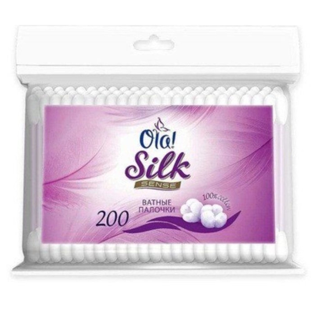 ВАТА НА ПАЛОЧКАХ OLA!-SILK SENSE В П/Э УП 200ШТ