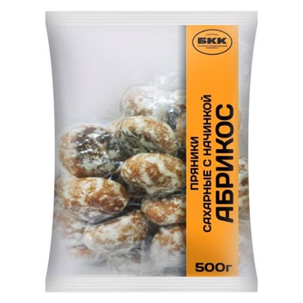Пряники сахарные БКК с начинкой абрикос 500 г