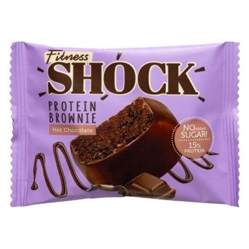ПИРОЖНОЕ БРАУНИ ГОРЯЧИЙ ШОКОЛАД FITNESSHOCK 50 ГР