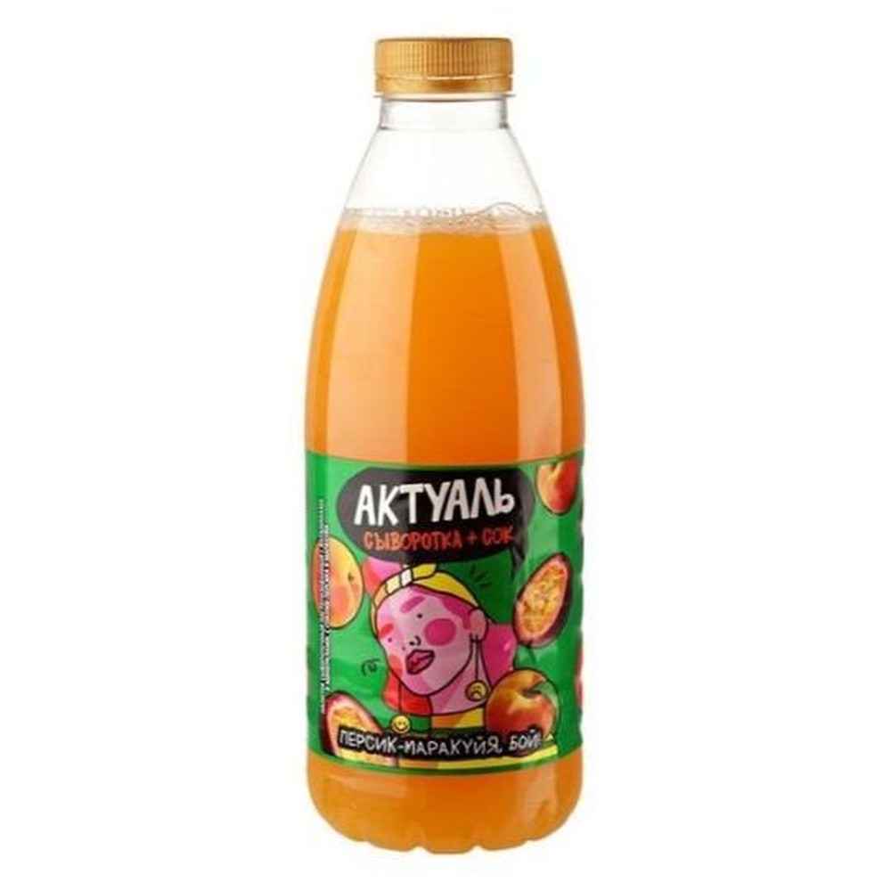 Напиток на сыворотке Актуаль персик маракуйя 930 г