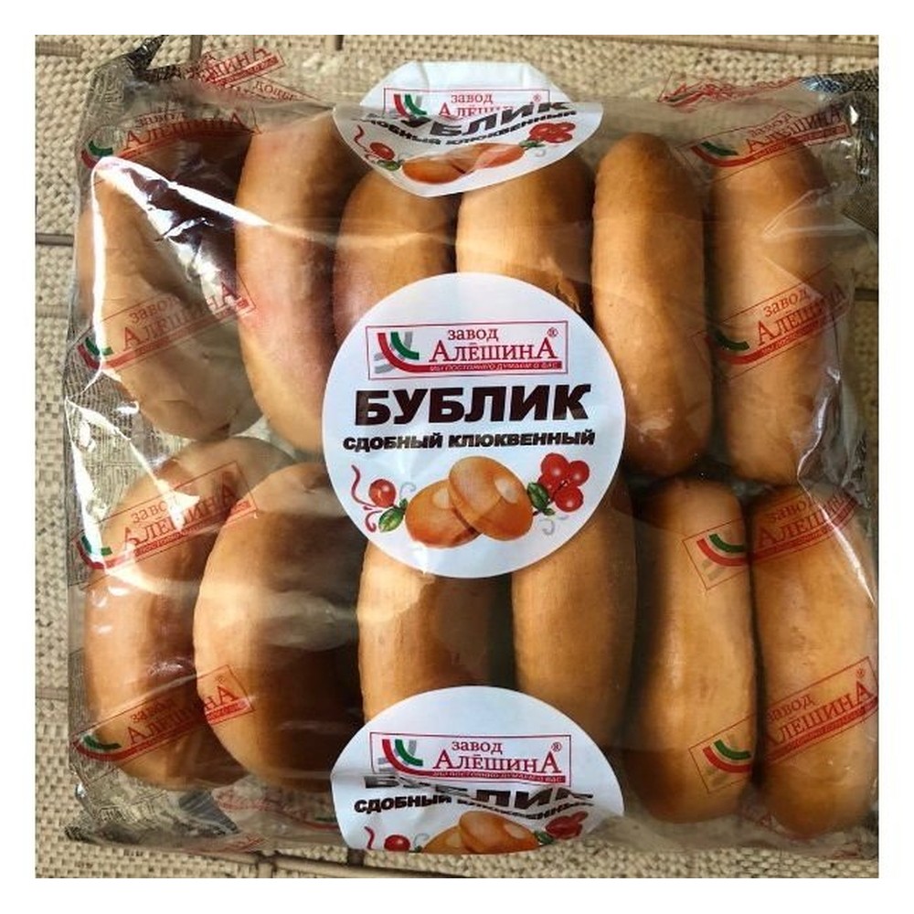 Бублик Завод Алешина сдобный клюквенный 460 г