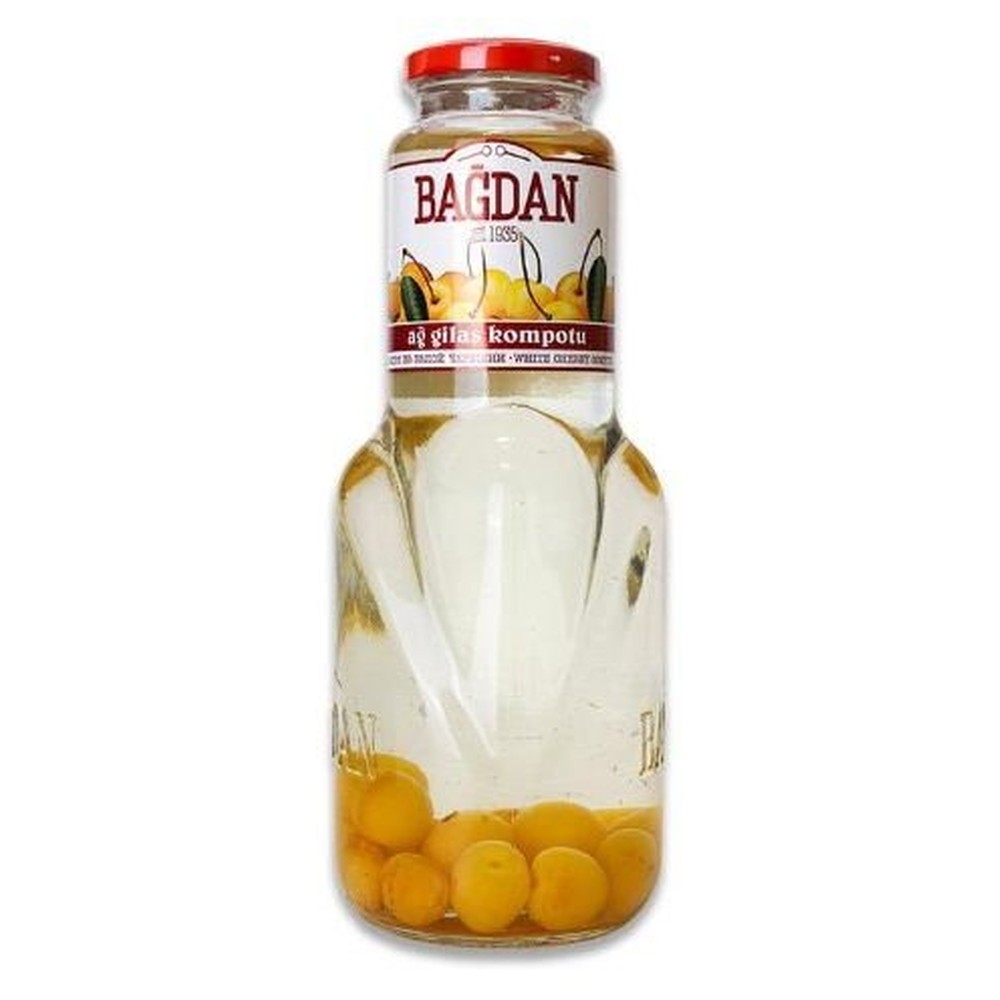 Компот BAGDAN Белая черешня, 1 л ст/бут