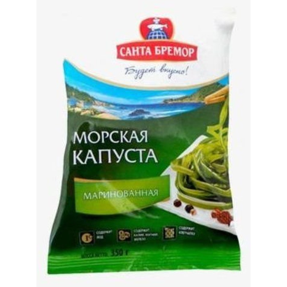 Капуста морская "Санта Бремор" маринованная, 350 гр 