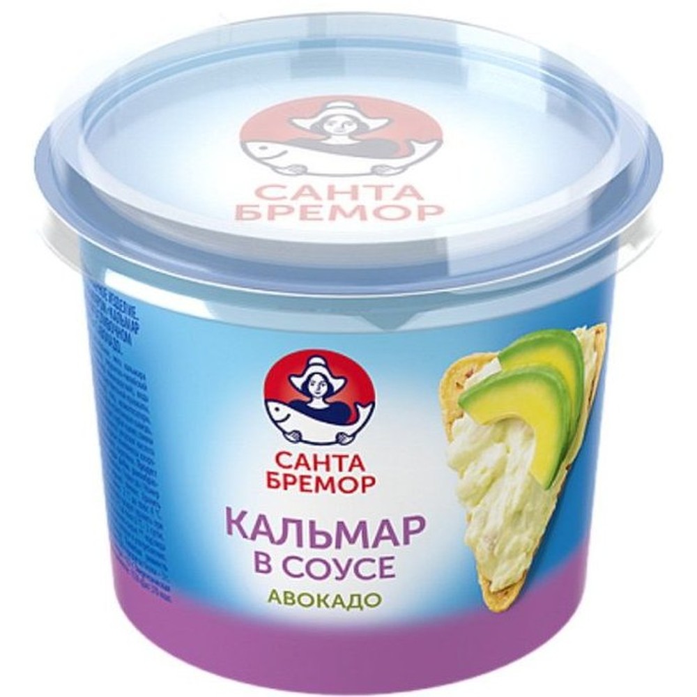 ПАСТА САНТА-БРЕМОР КАЛЬМАР РУБЛЕНЫЙ В СЛИВОЧНОМ СОУСЕ С АВОКАДО 150Г