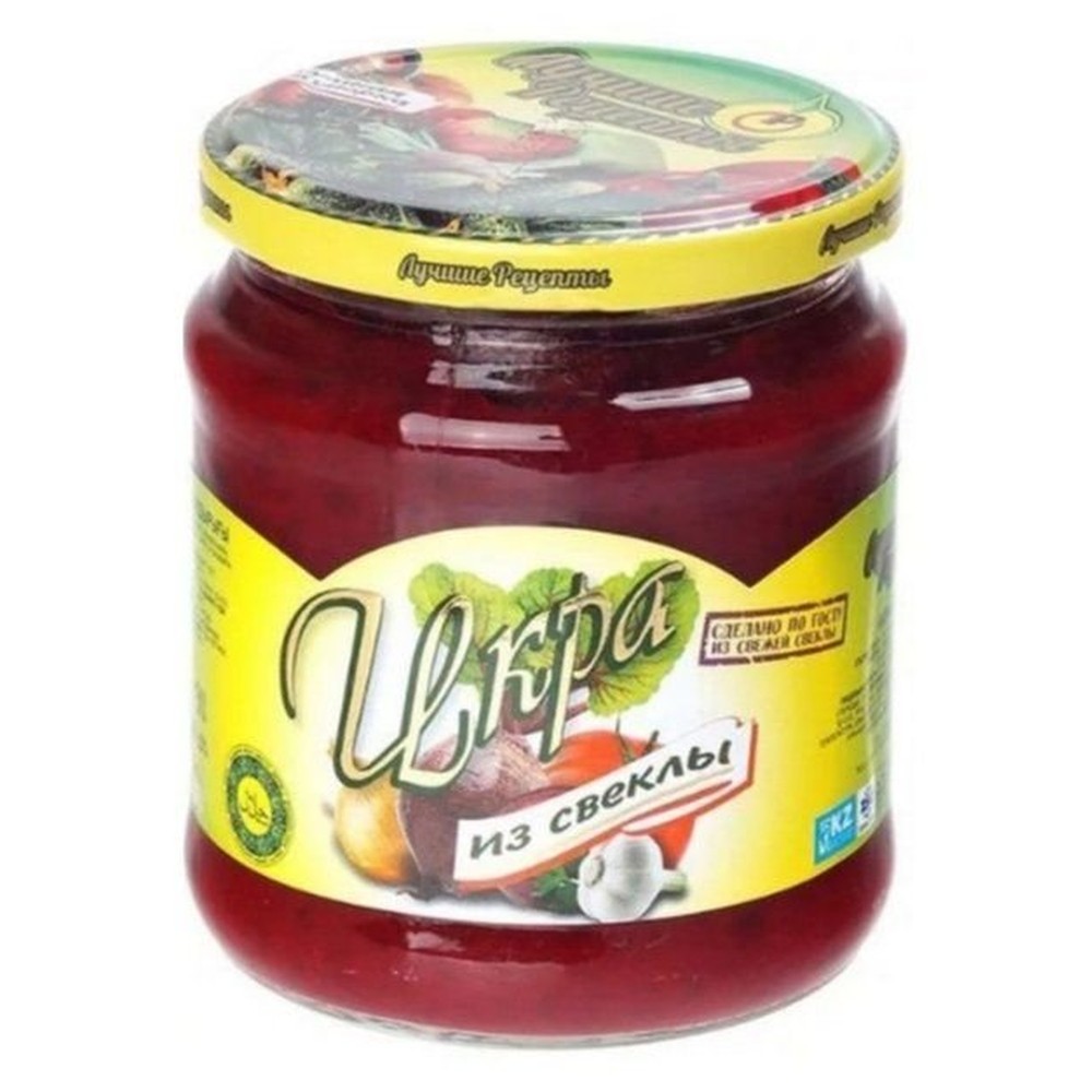  Икра овощная "По-домашнему" , Лучшие рецепты,  0,44 л., стеклянная банка