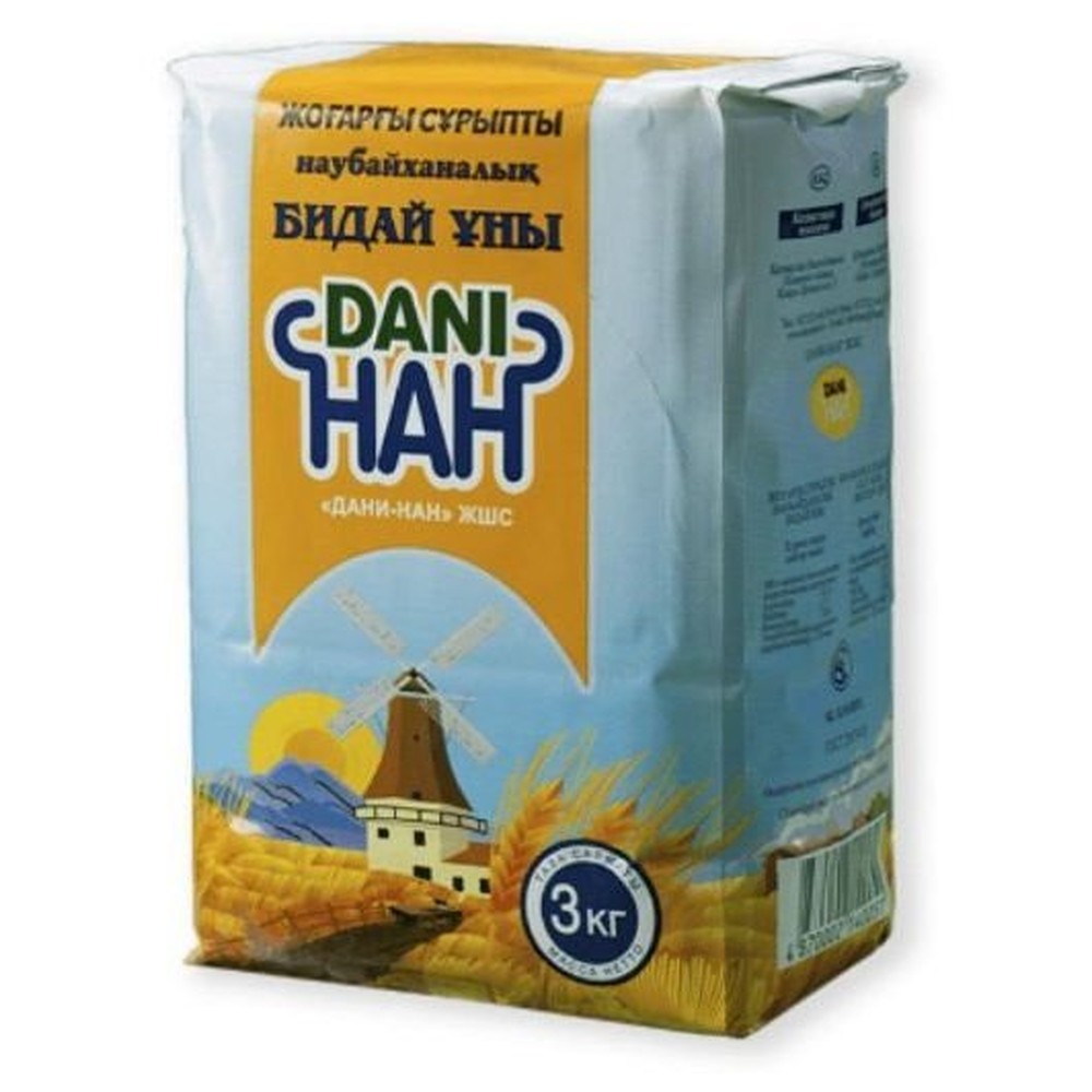 Мука Дани нан Высший сорт, 3кг.