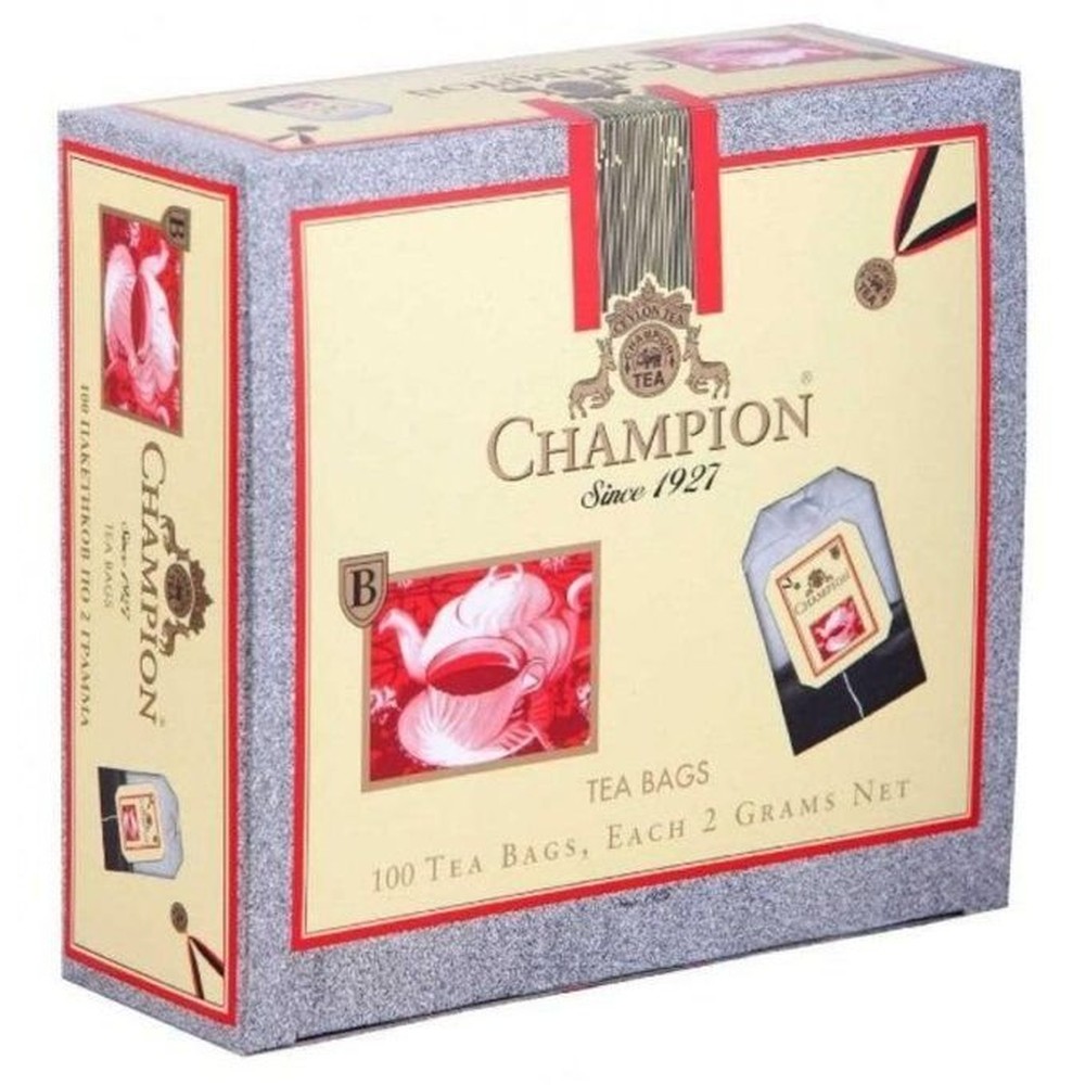 CHAMPION| чай черный 100 пакетиков 