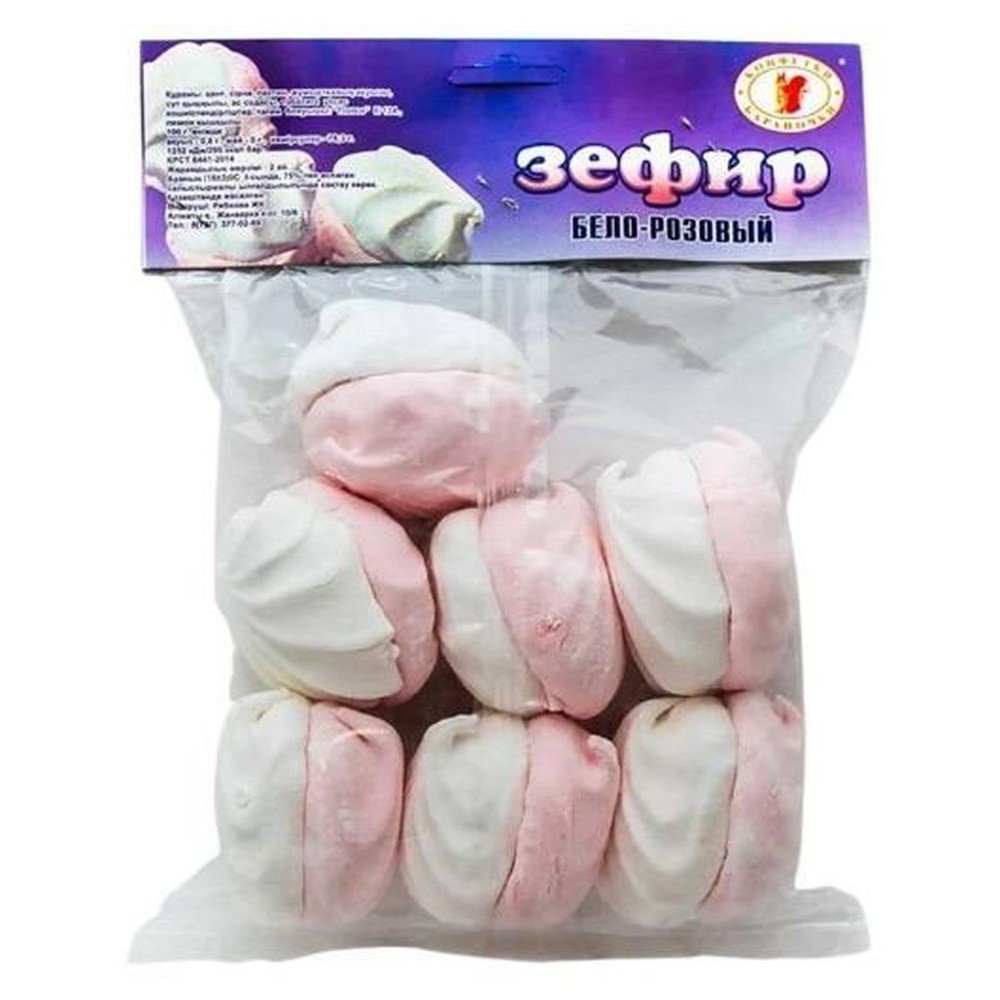 Зефир бело-розовый Конфетки-бараночки 300 г