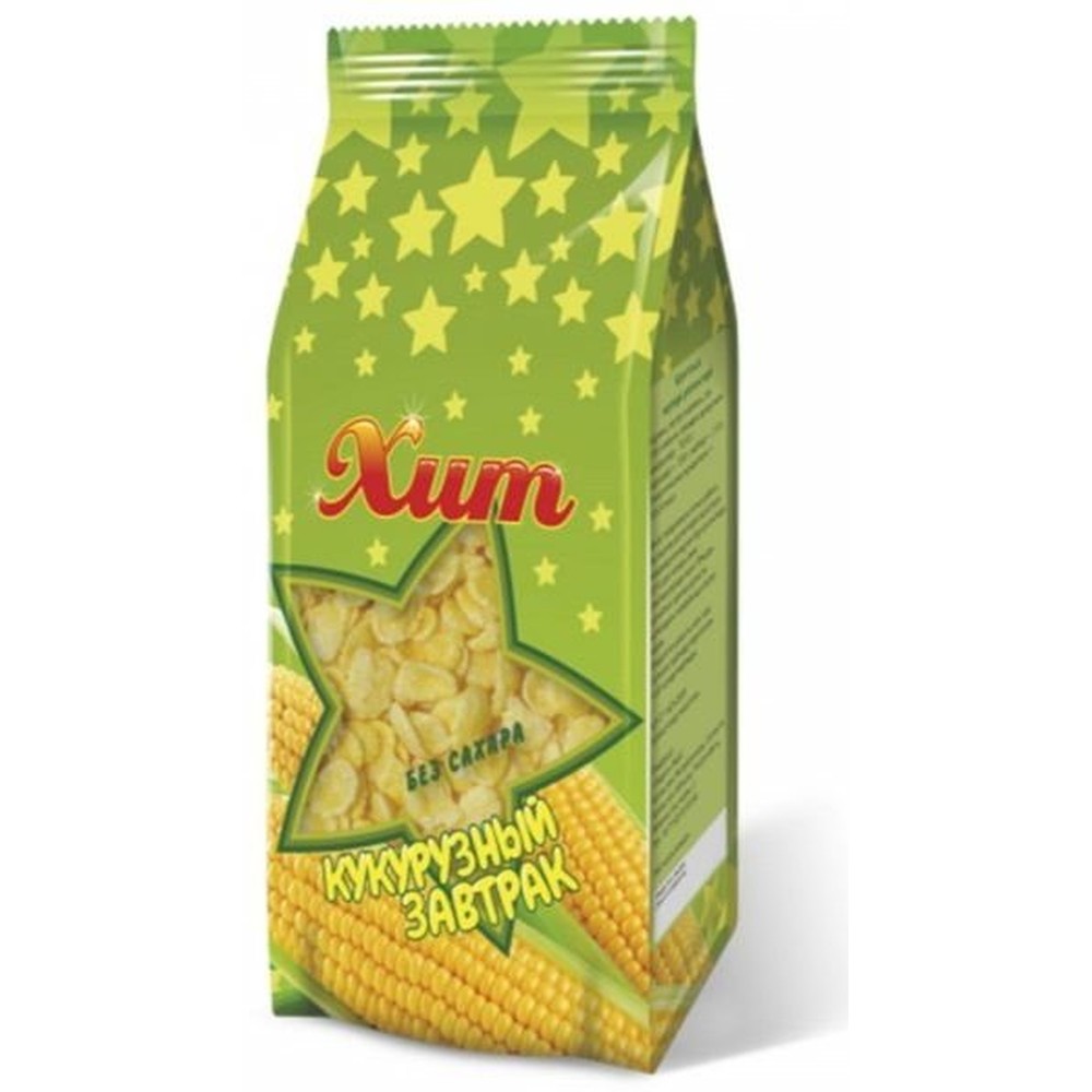 Кукурузные хлопья "ХИТ" без сахара 150 гр