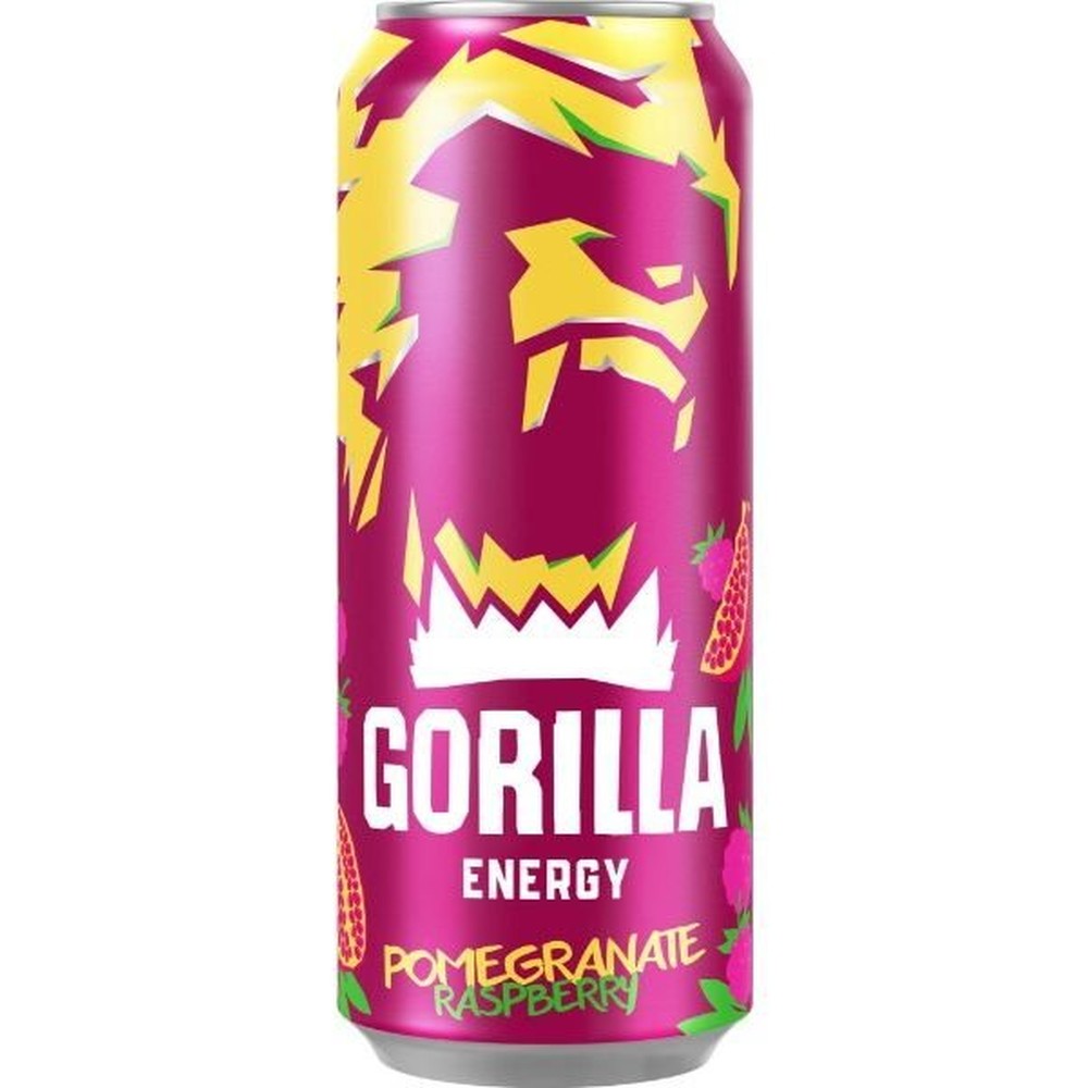 GORILLA Энергетический напиток со вкусом гранат-малина ж/б 0,45 л