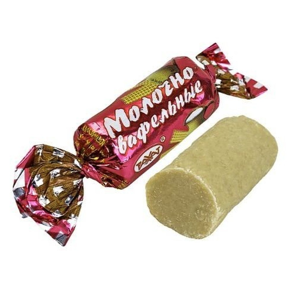 Конфеты молочно-вафельные Рахат, вес.