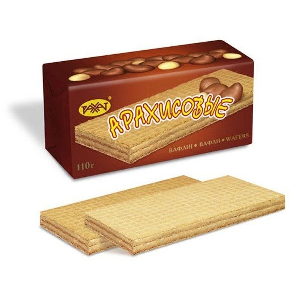 Арахисовые вафли Рахат 110 гр.