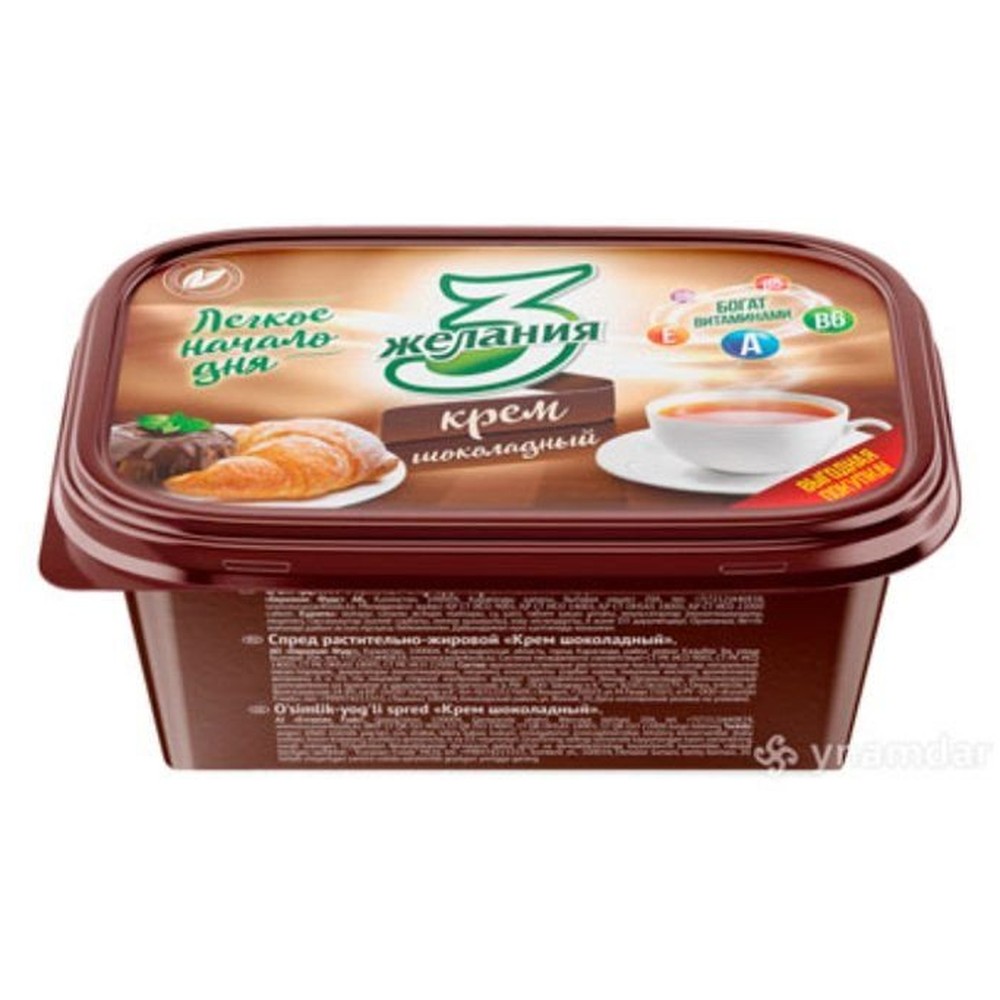 380Г КРЕМ ШОКОЛАДНЫЙ 60% 3 ЖЕЛ