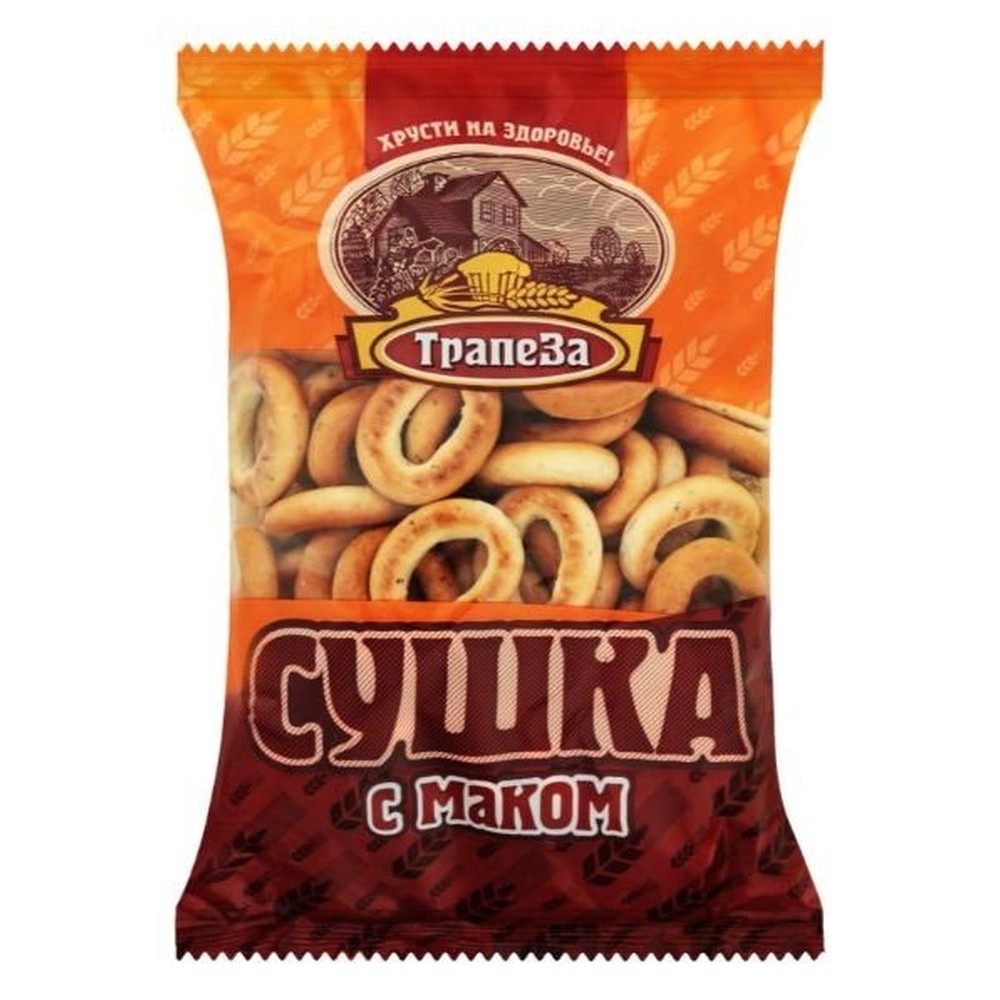 Сушки "Трапеза" с маком,   350 гр